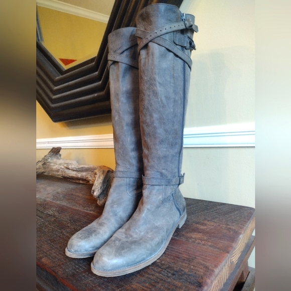 Ld Tuttle Shoes - LD Tuttle Grey Artisan Riding Boots Size 40 (10)